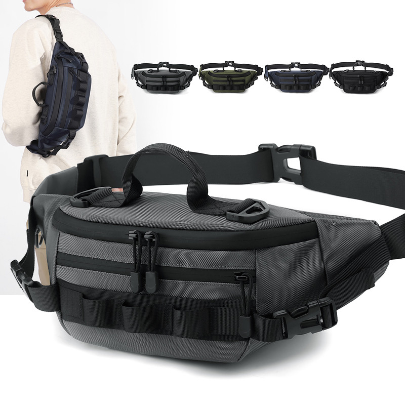 多功能男士斜挎包便携多层可手提便携款腰包机能户外运动骑行胸包,箱包皮具/热销女包/男包,胸包,淘宝优惠券,粉丝福利购,淘宝优惠卷