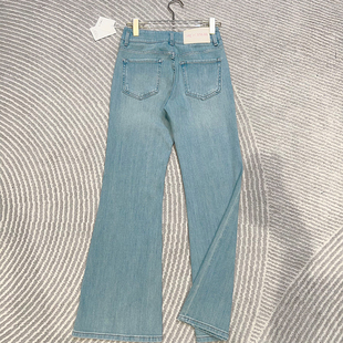 穿过我家牛仔裤，不会看上别家一眼！薄款修身显瘦浅色微喇裤长裤