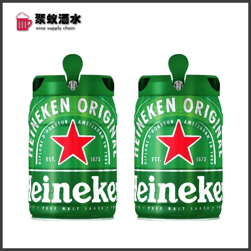 Heineken喜力5L桶装啤酒 荷兰原装进口铁金刚 鲜啤大桶拉格扎啤 酒类 啤酒 原图主图