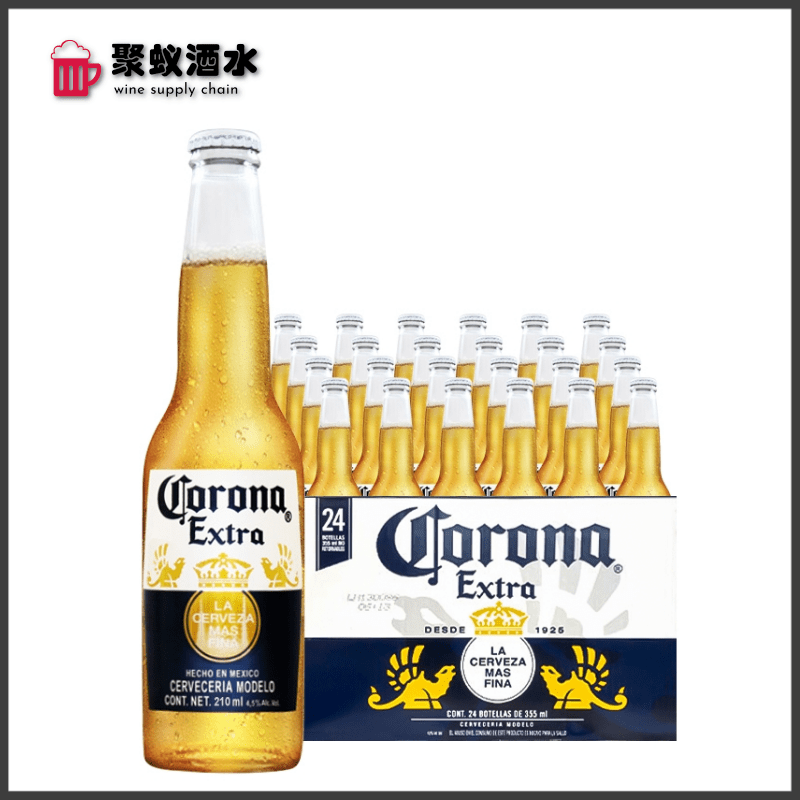 科罗娜啤酒 墨西哥原装进口207 210 330ml*24瓶装整箱 热销拉格