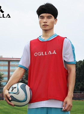 OGLLA安吉纳品牌运动透气无袖t恤男士宽松跑步训练比赛分队背心