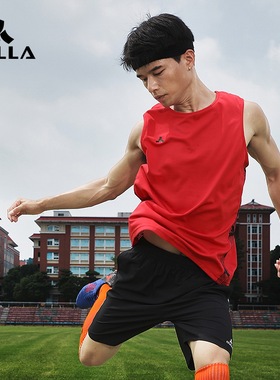 OGLLA安吉纳成人品牌速干无袖男士运动大码透气比赛分队足球背心