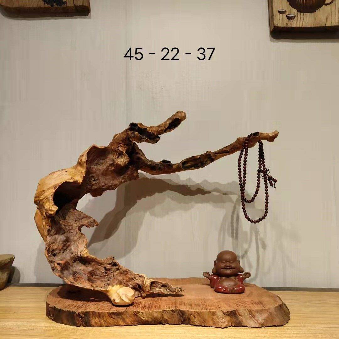枣木墩子花架摆件 茶几配套凳子 木墩原木树墩 根雕茶桌专配坐墩