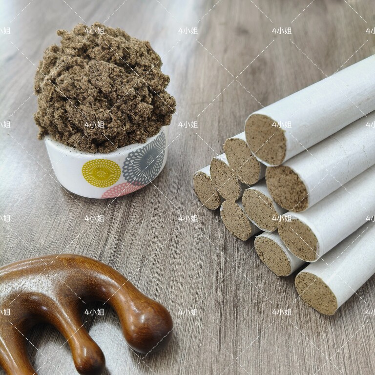 蕲艾条艾灸艾绒蕲艾灸纯艾叶条三年陈古法石臼熟艾条