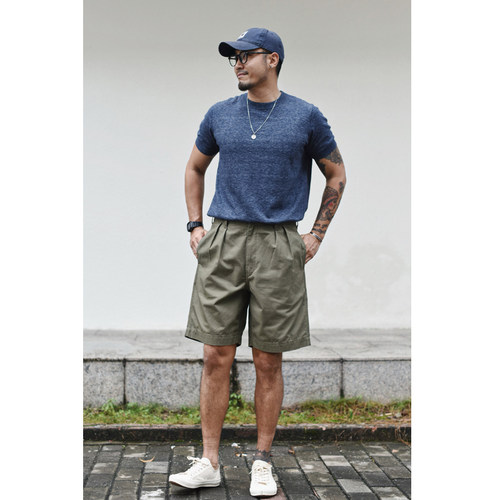 沾酱 法式M52短裤男 轻薄工装裤 夏季休闲宽松裤 阿美咔叽 复古