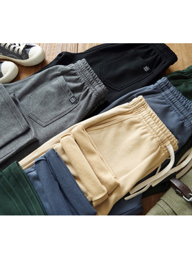 沾酱 薄款5色经典直筒卫裤男 春夏秋卫裤男 阿美咔叽休闲裤 工装