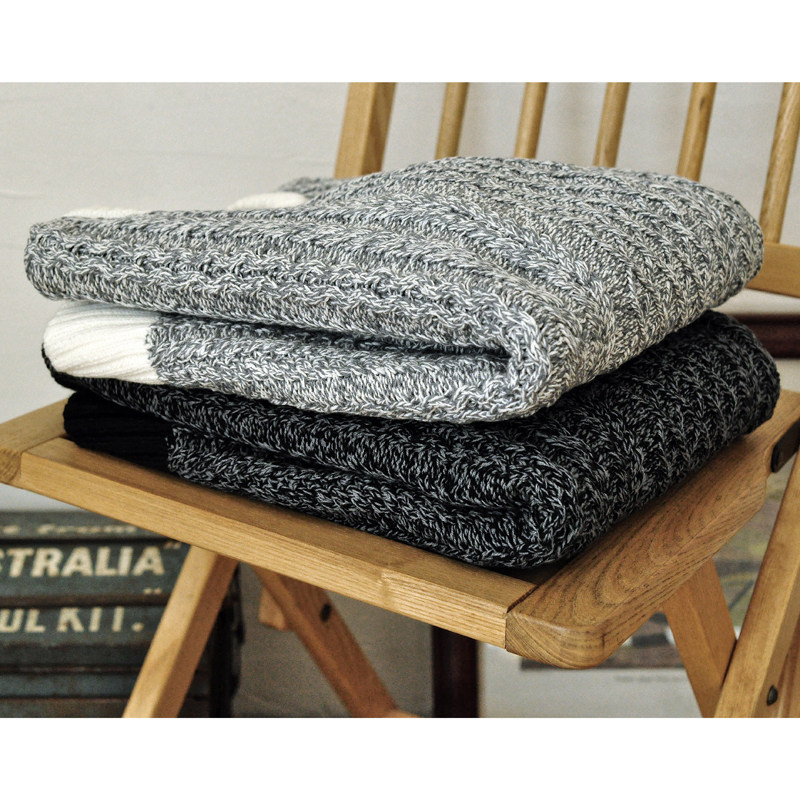 DIPPING SAUCE COLOR-BLOCKED FISHERMAN SWEATER FOR MEN COUPLE SWEATER VINTAGE SWEATER KNITWEAR