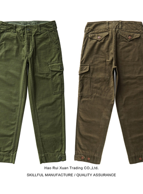 沾酱 阿凡达休闲裤男 工装裤飞行裤 复古VINTAGE美式经典长裤咔叽