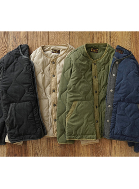 沾酱 葫芦格棉内胆男  羽绒棉 夹克外套 工装复古棉衣M51 M65内胆