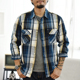 加厚复古格纹衬衫 工装 男 衬衣 沾酱 纯棉 休闲男士 长袖 阿美咔叽
