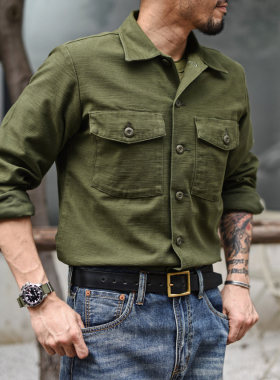 沾酱 OG-107 加厚款衬衫 原版复刻 外套 复古VINTAGE 纯棉 衬衣男