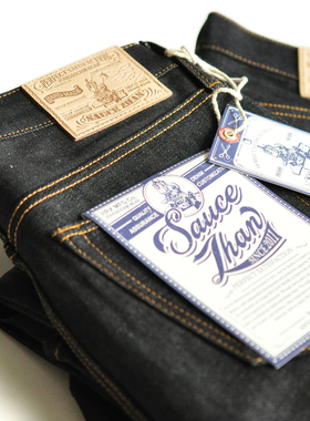 沾酱 新疆棉 微锥 赤耳丹宁 315XX拉链牛仔裤 原色 原牛 阿美咔叽