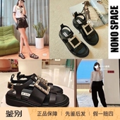 钻扣露趾通勤百搭穆勒凉鞋 补货爆款 RV经典 款 现货Roger Vivier