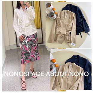 NOTEN DVN翻领系带薄款 百搭长袖 国内现货秋季 衬衫 VAN 西装 DRIES