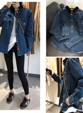 孙燕姿同款国内现货BLAZE MILANO翻领工装宽松休闲牛仔外套