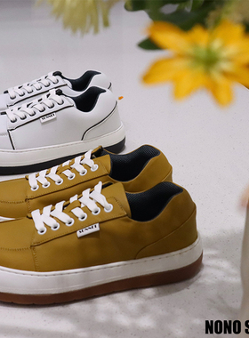 刘雯同款国内现货SUNNEI厚底圆头系带呆萌面包大头鞋dreamy休闲鞋