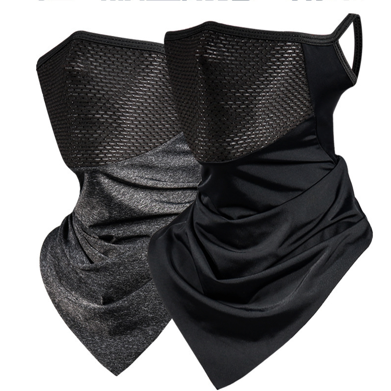 防晒面罩冰丝围脖头套