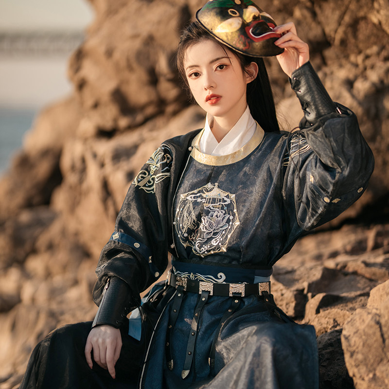 【流烟昔泠-玄廷】原创正品唐制圆领袍衫春秋季汉服男女非古装