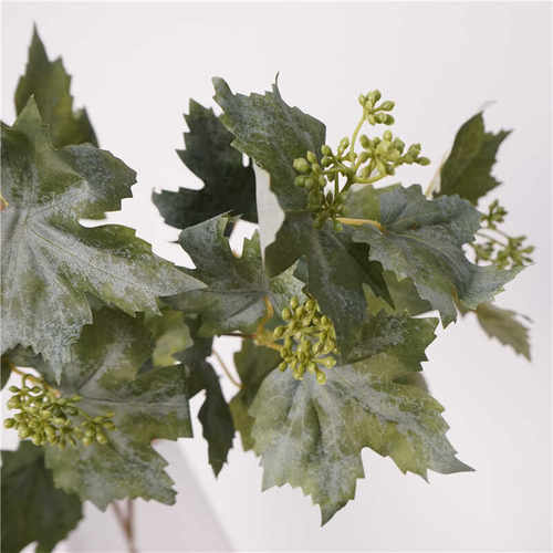 枫叶树枝创意装饰花仿真绿植叶子家居客厅艺术插花咖啡厅餐厅造景