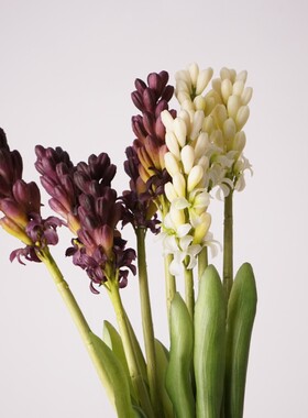 高品质软胶风信子果假花花束居家摆设花艺装饰品摄影道具花材批发