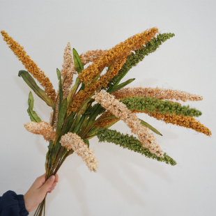 自然系仿真花客厅摆设麦穗猫尾谷穗家居插花装饰摆件婚庆花艺造景