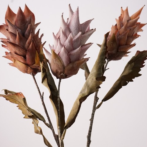 仿真花复古小枝大菠萝摆设室内装饰花卉高级插花假花手捧花配材