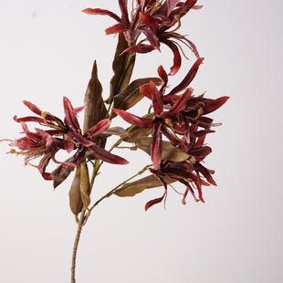 仿真花单枝紫荆花清新家居装饰餐桌花艺禅意插花摆件假花摄影