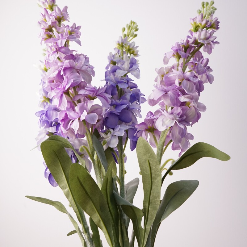 仿真花紫罗兰小清新 紫色系带花束家居装饰插花摆件拍摄道具