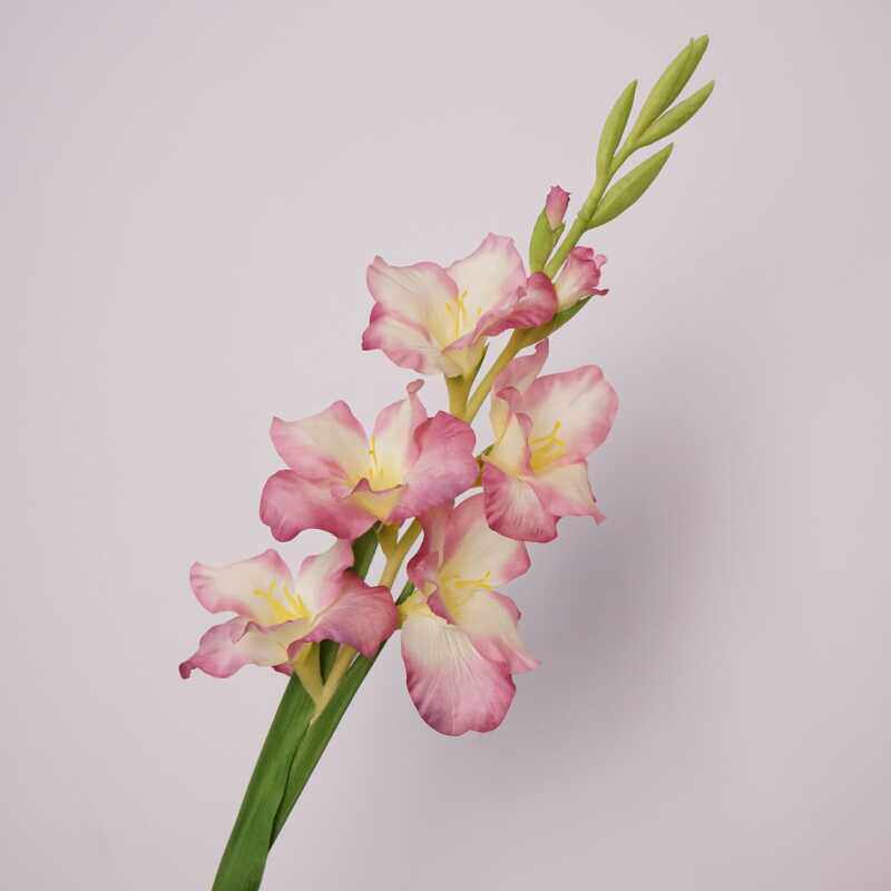 仿真花剑兰小清新婚庆背景装饰插花花束居家轻奢摄影摆件花艺批发