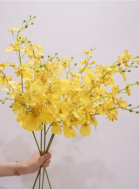 仿真花餐桌花艺手感保湿跳舞兰