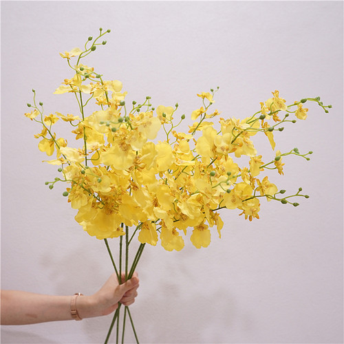 仿真花餐桌花艺手感保湿跳舞兰