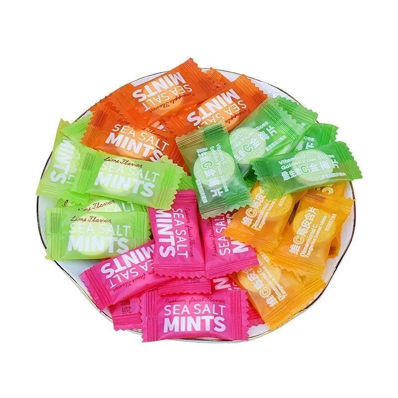 【豪美味】网红维C陈皮含片海盐薄荷糖糖U果香口含片