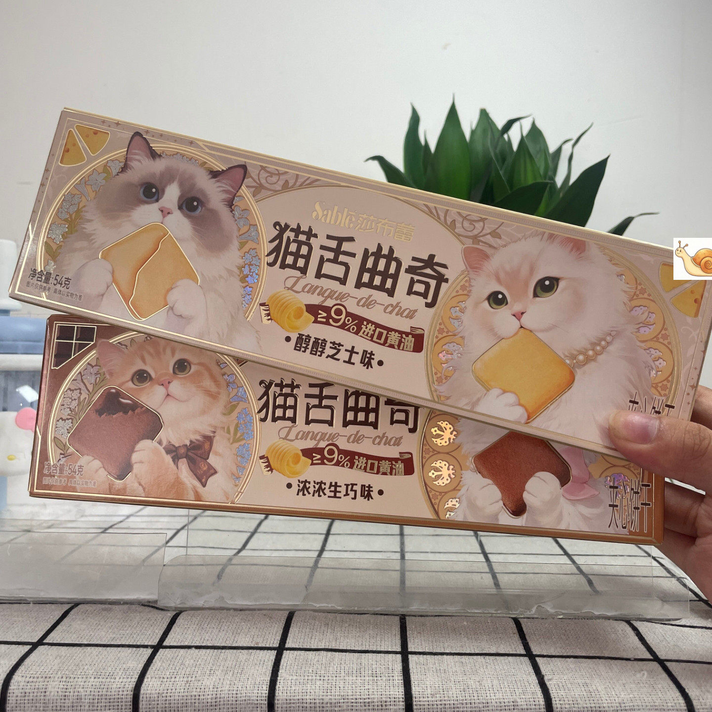 莎布蕾猫舌饼干巧克力芝
