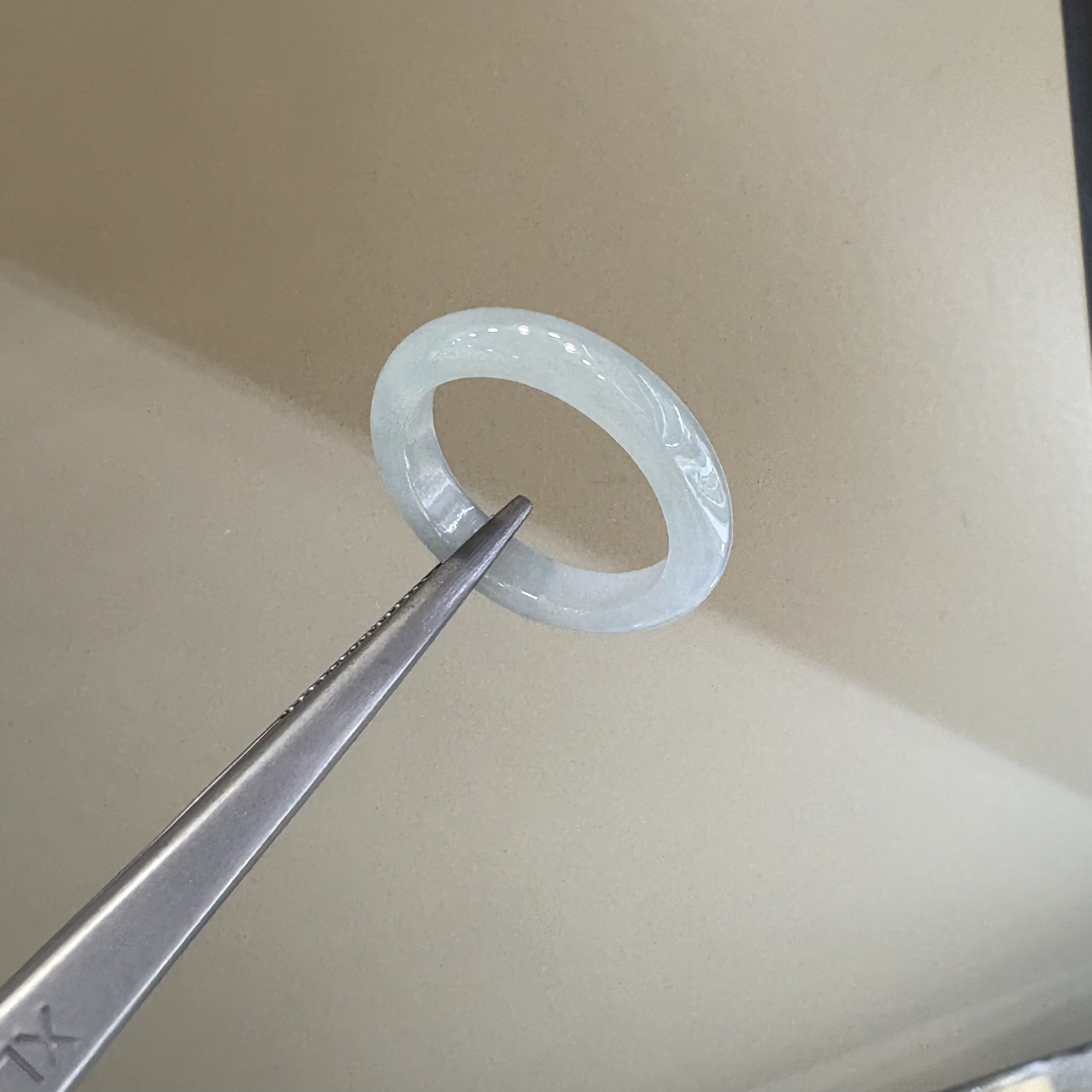 缅甸A货冰种翡翠戒圈玉石戒指男女通用圈口10素面指环