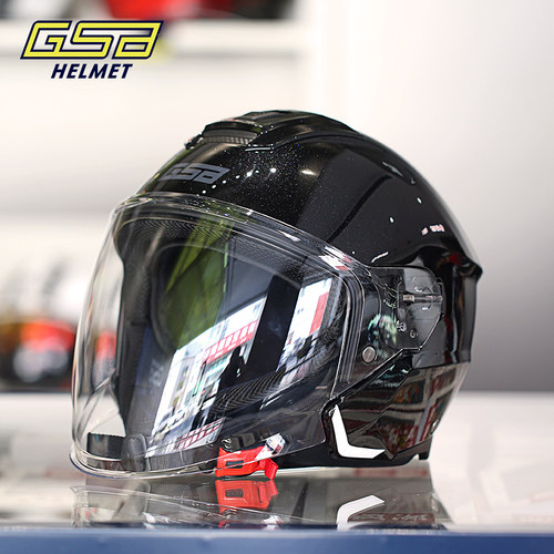 gsb轻便踏板摩托车半盔四季通用