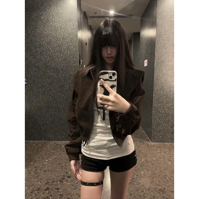 早秋短款外套女2025年秋季新款韩系超火高级感小个子显瘦初秋夹克