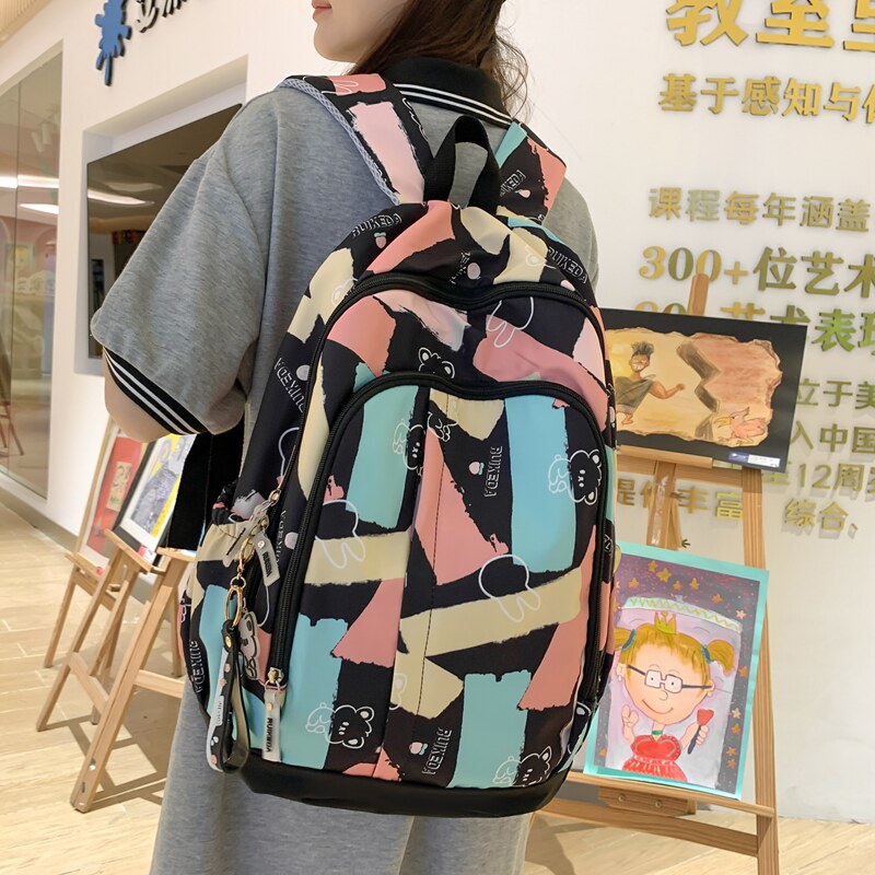 书包女小清新可爱卡通双肩包休闲高中初中生背包百搭小学生电脑包高性价比高么？