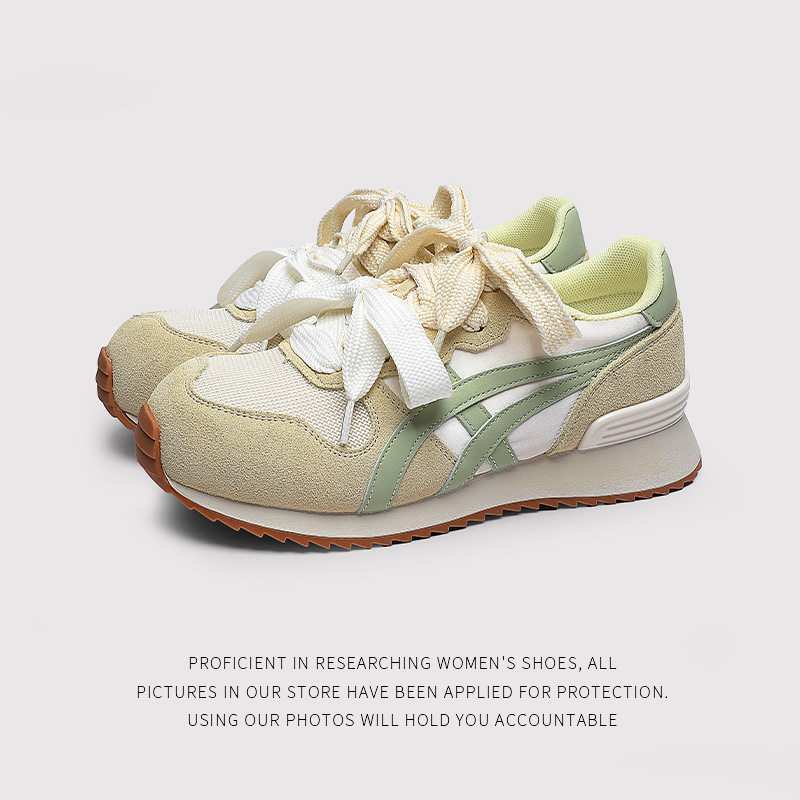 阿甘鞋细带糖果色女鞋学生板鞋小众设计款春天