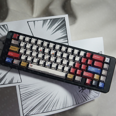 日当午键帽漫画风PBT混灯热升华