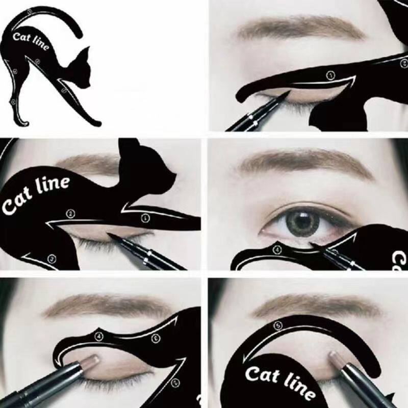 猫咪眼线卡 眼线卡辅助工具 猫眼卡 眼线模型卡