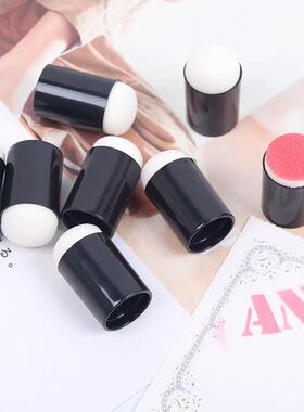 海绵指套涂抹上色工具手工卡纸diy橡皮印章配件印台印泥晕染效果