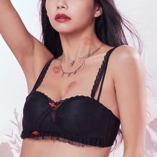 布迪设计 无钢圈小胸聚拢显大上托舒适女士内衣文胸 商场同款