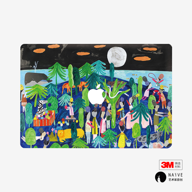 SkinAT苹果笔记本机身贴膜MacBook创意贴膜 机身贴膜设计师王露毅