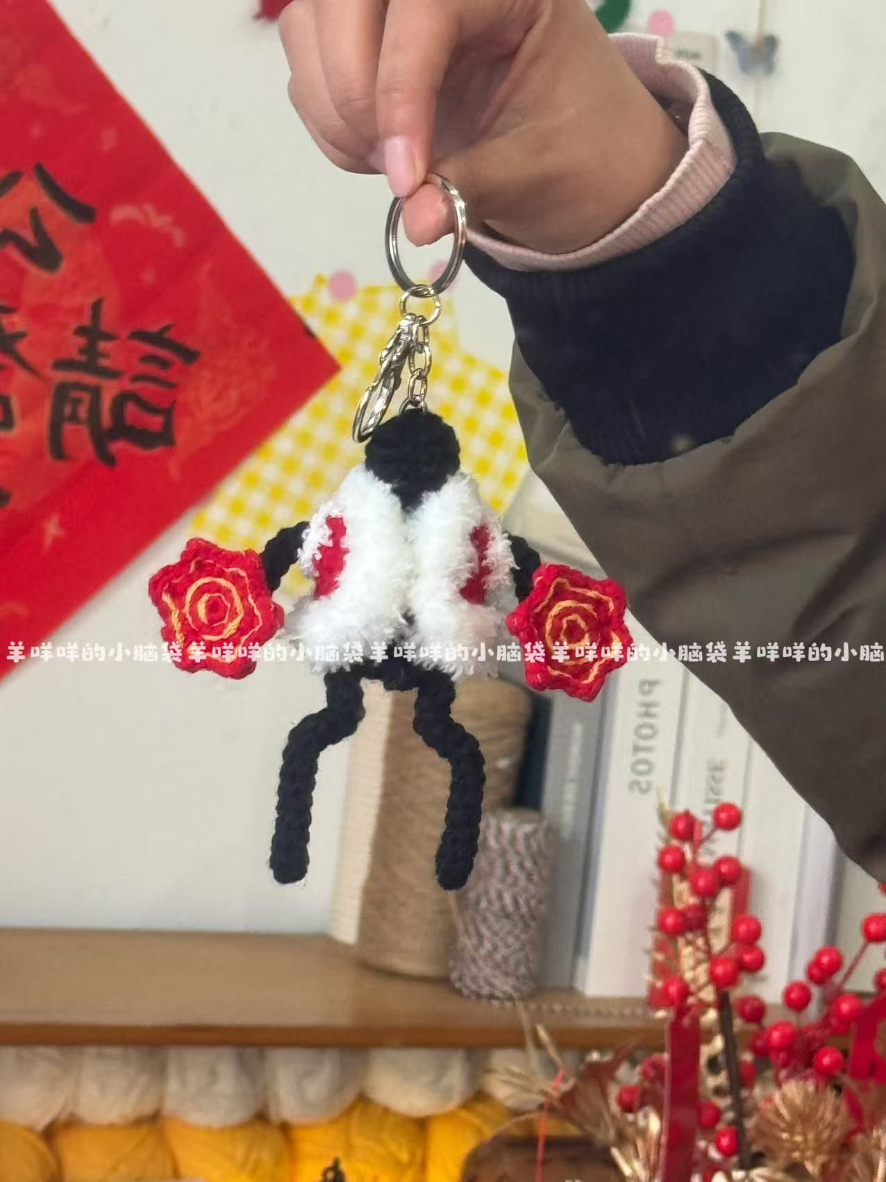 DIY春晚机器人二人转钩织搞怪玩偶毛线编织材料包钩针创意搞怪