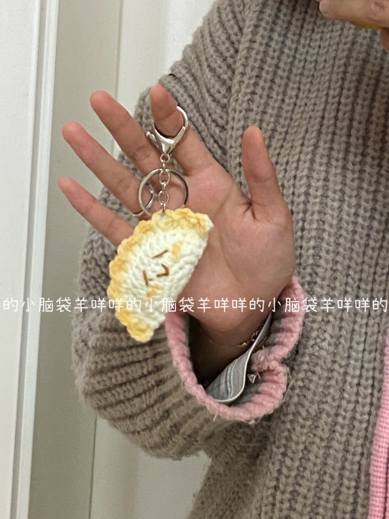 毛线挂件材料包编织手工饺子新年