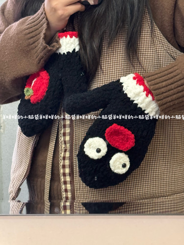 DIY企鹅手套pingu可爱编织材料自制礼物零基础新手简单成品卡通