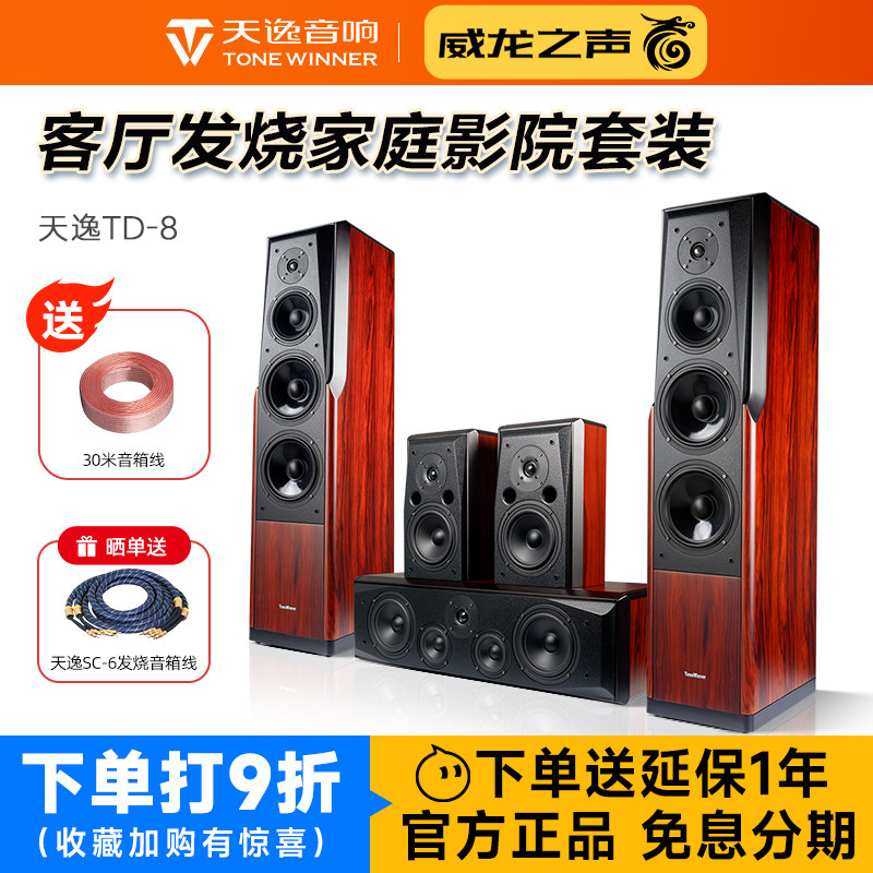 Winner/天逸 童笛八号 TD-8家庭影院音响套装5.1高保真落地式音箱,影音电器,Hifi音箱,淘宝优惠券,粉丝福利购,淘宝优惠卷