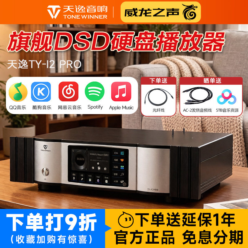 Winner/天逸TY-I2 PRO无损网络音乐播放解码器HiFi流媒体数播NAS