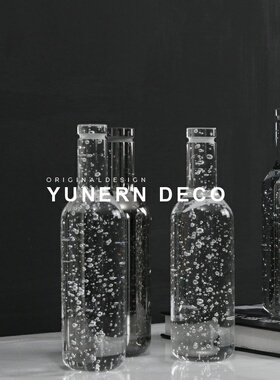 轻奢风水晶透明样板房软装饰品