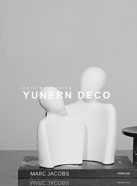 简约现代风白色样板房间软装饰品